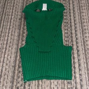 womens turtle neck sleeveless top